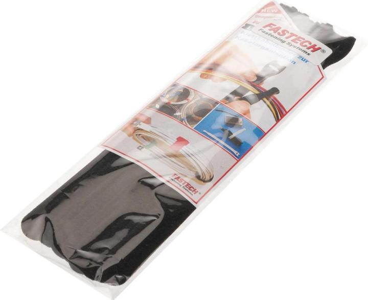 Image du produit Fastech ETK-1-2 Strap, noir, 13x200mm (Serre-câbles velcro, 200 mm, 10 pcs)