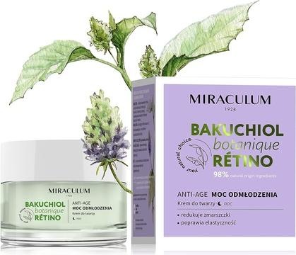 Productafbeelding MIRACULUM Bakuchiol Botanique Retino Voedende Crème - verjongende kracht 50ml (50 ml, Nachtcrème)