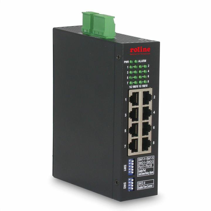 Produktbild Roline Industrial 8x Gigabit Ethernet Switch (8 Ports)