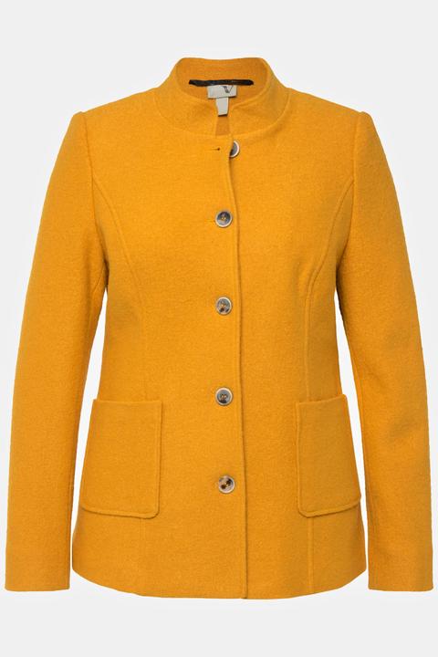 Actual product image Ulla Popken Boiled Wool Princess Seam Jacket (48)