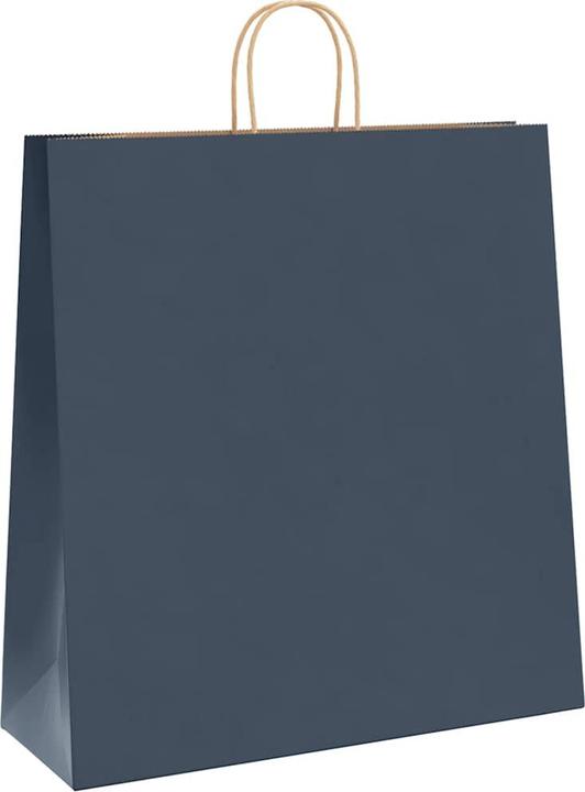 Actual product image vidaXL Kraft paper bags 50 pcs. with handle blue 45x17x48 cm paper bag (Gift bag, 50 x)