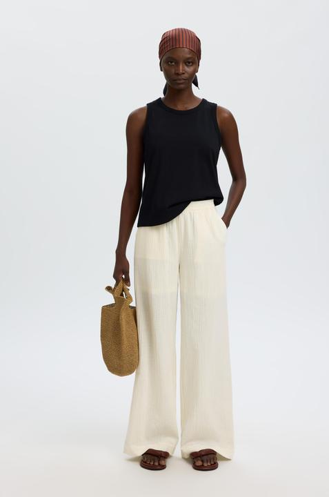 Produktbild Selected Baumwollmix Wide Leg Hose (34)