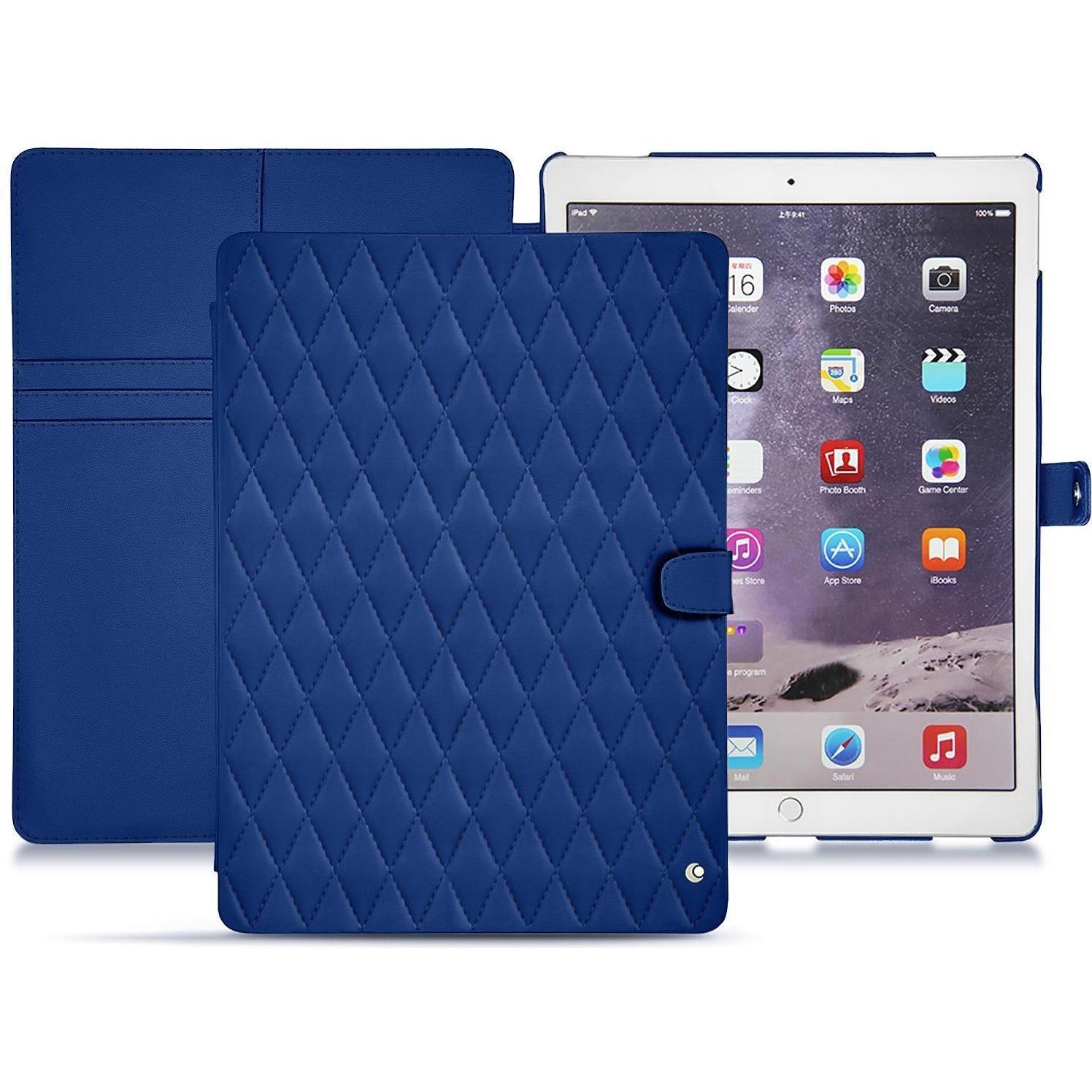 Noreve Lederschutzhülle Wallet (iPad Pro 12.9), Tablet Hülle, Blau