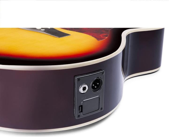 Produktbild Max Westerngitarre ShowKit Sunburst (Halbakustik Gitarren Set, Palisander, Linde)