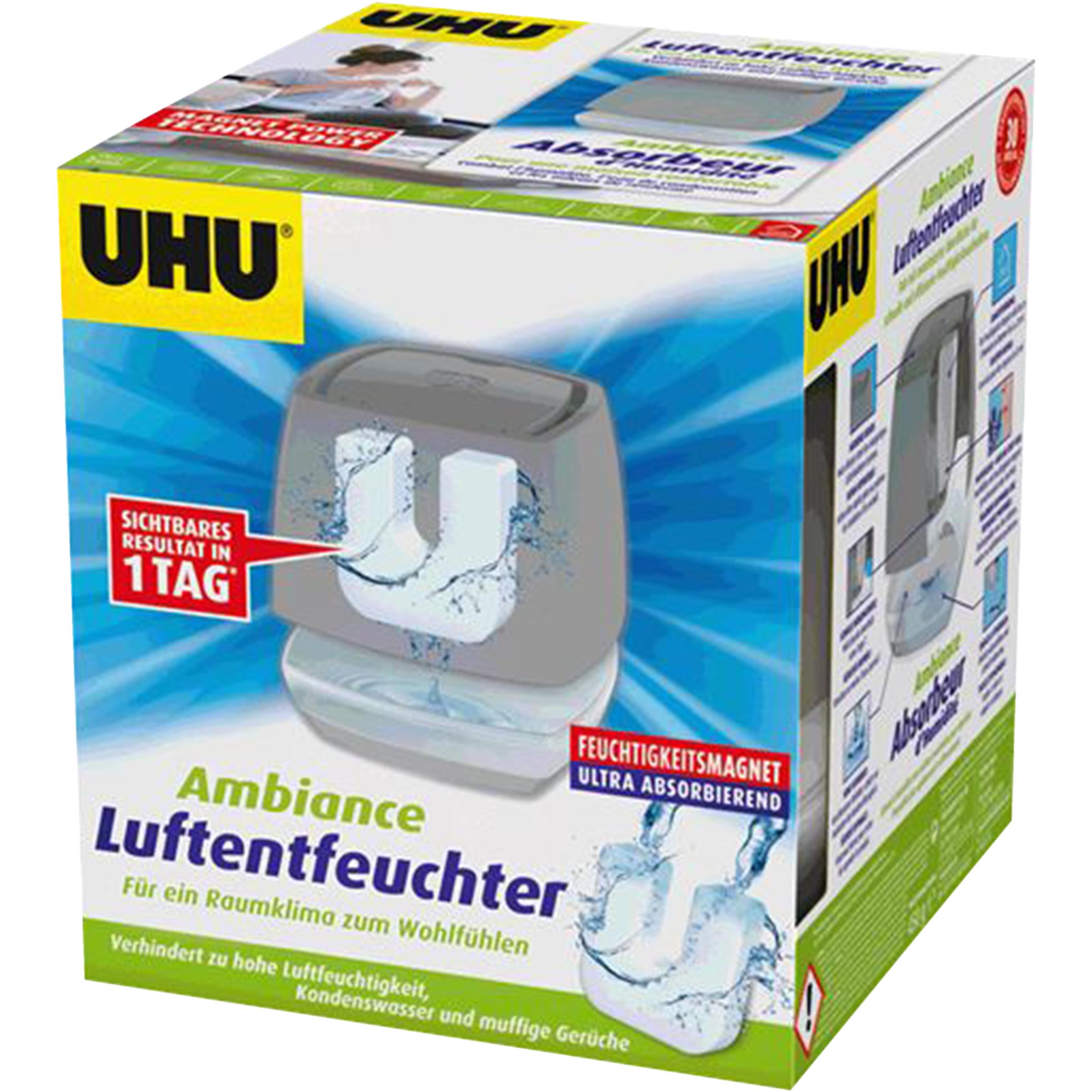 UHU Air Max Luftentfeuchter Ambiance Anthrazit, Luftentfeuchter, Grau