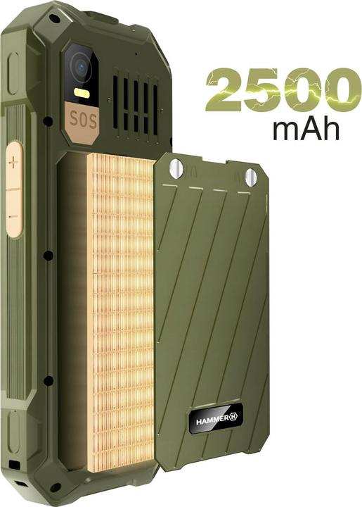 Image du produit Myphone Hammer 6 LTE vert / 2,4" / 2MP / microSD / IP68 / fonction SOS (2.40", 2 Mpx)