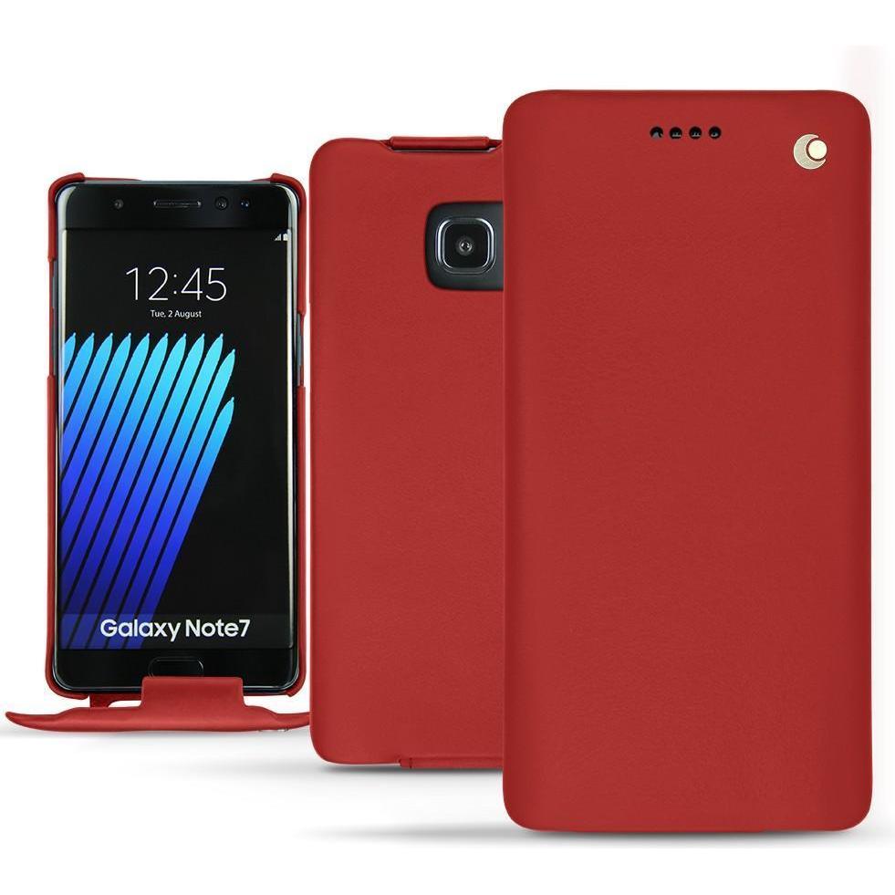 Thumbnail - Noreve Lederschutzhülle vertikal (Samsung Galaxy Note 7), Smartphone Hülle, Rot