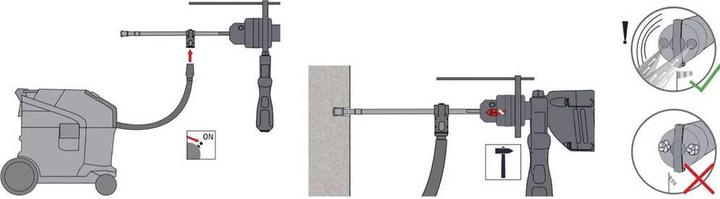Actual product image Alpen SDSplus suction drill DUST EXTRACTOR SMASH cutting (12 mm)