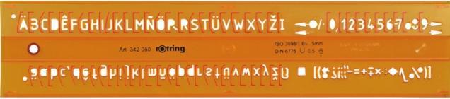 Produktbild Standardgraph Schriftschablone 5mm