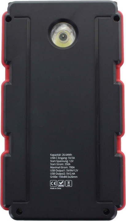 Produktbild AccuCell Jumpstarter, KFZ Starthilfe (700 A, 7200 mAh)
