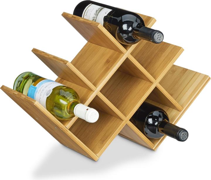 Relaxdays Bambus (47 x 16.5 x 31.5 cm, 8 Fl.)