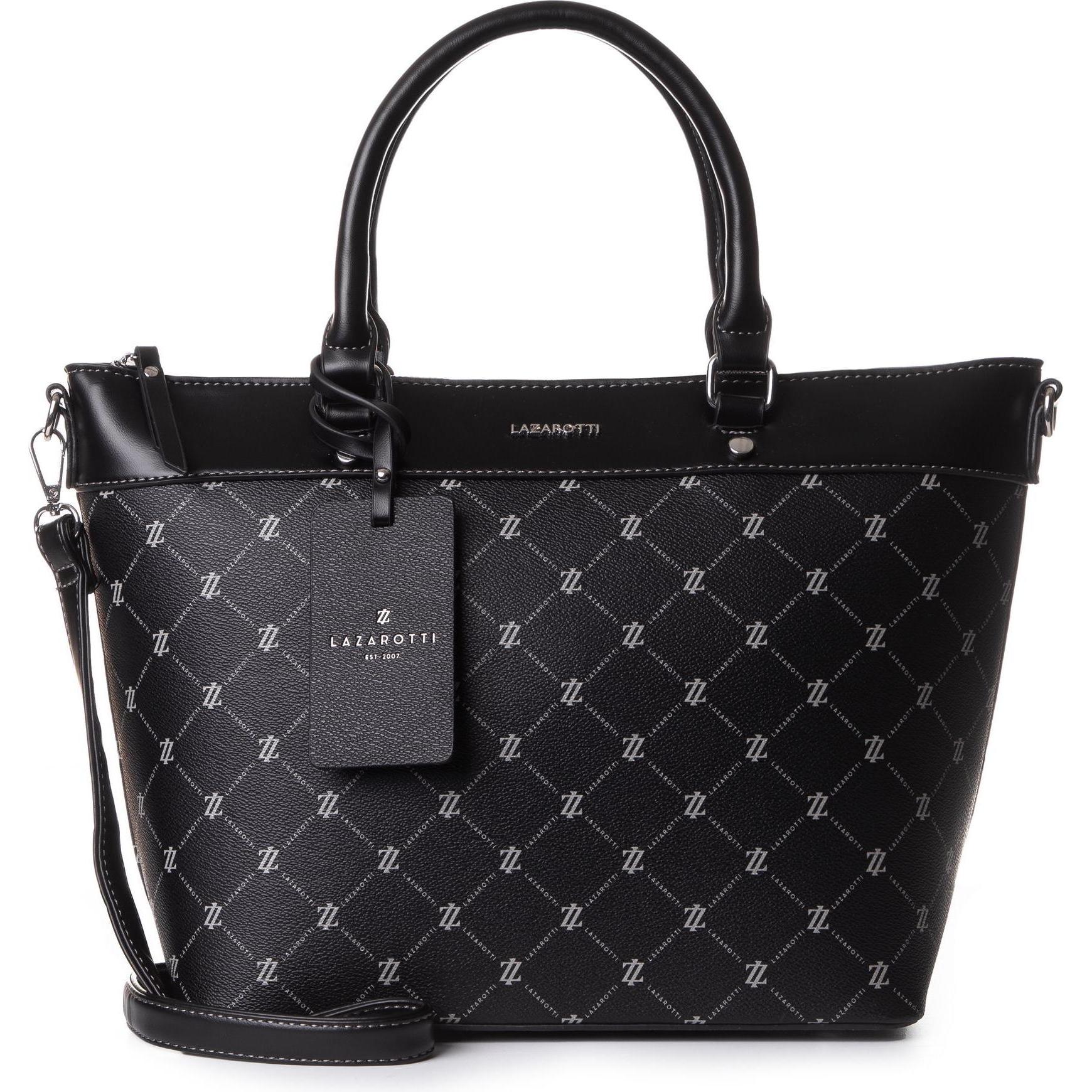 Lazarotti, Handtasche, Palermo Handtasche 29 cm, Schwarz