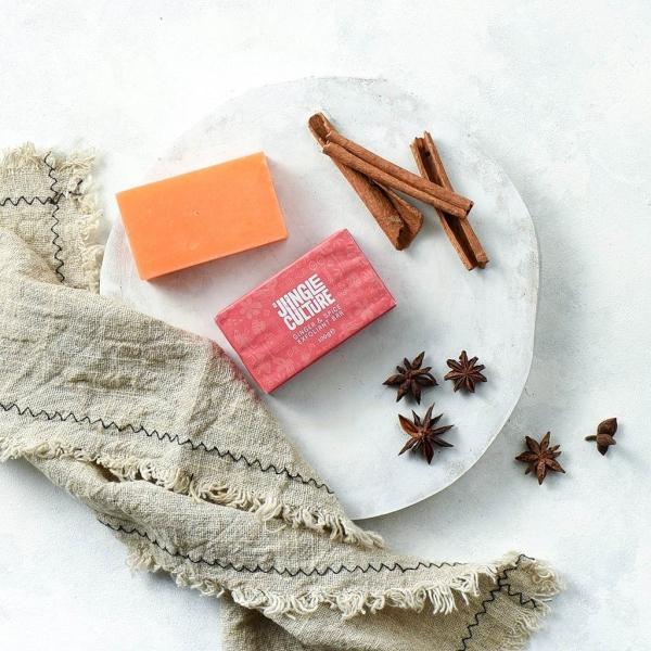 Produktbild Jungle Culture - Ginger & Spice Peeling Körperseife, Zero Waste (Peelingseife, Hartseife)
