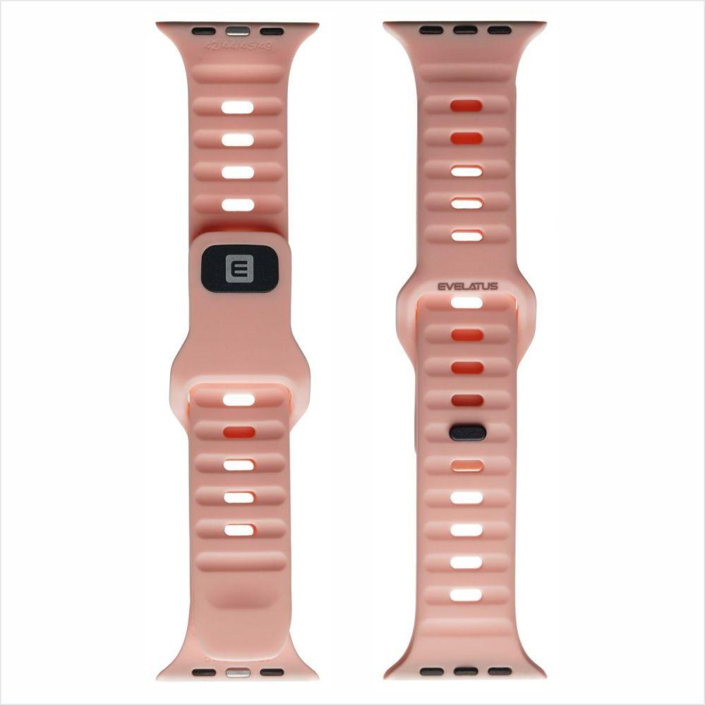 Evelatus Strap Watch 38/40/41 Sport Silicone Loop Light Pink (Silicone), Cinturini per orologi, Pink