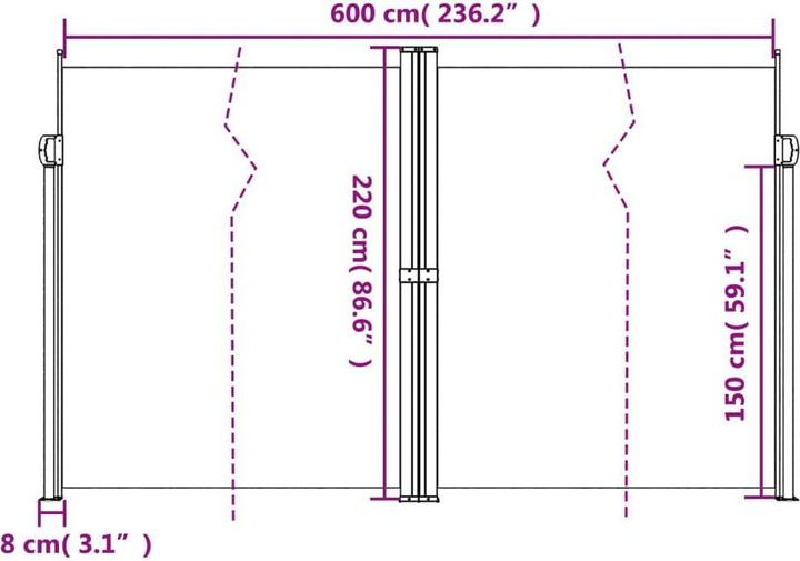 Actual product image vidaXL Joanna (2.20 m)