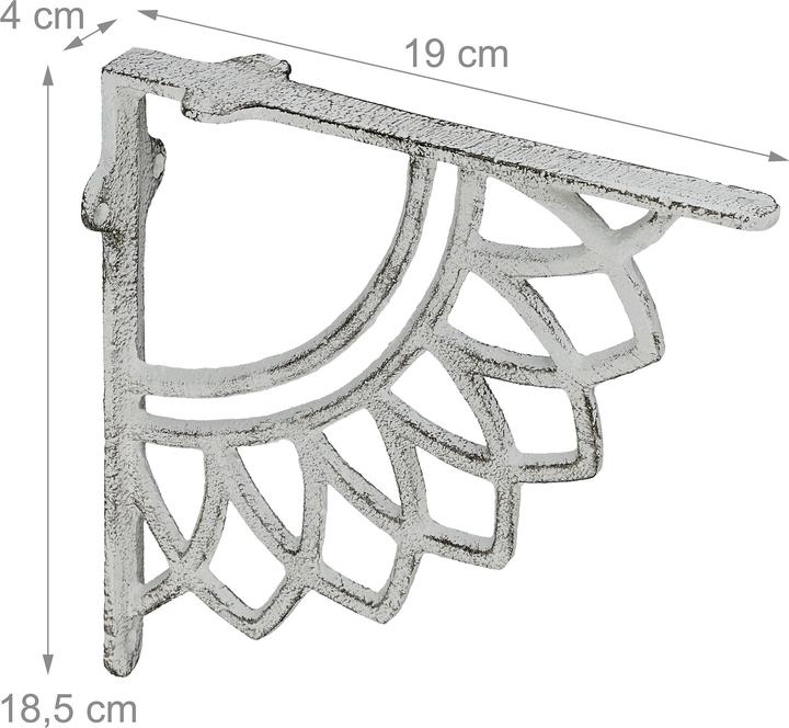 Actual product image Relaxdays 2x Shelf-Brackets