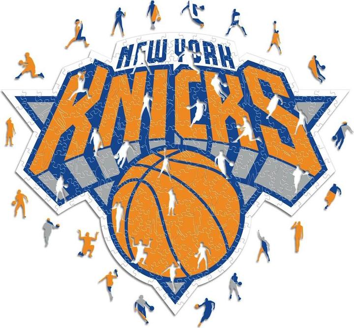 Actual product image Iconic NBA - New York Knicks - Logo - Wooden Puzzle Size S (150 pieces) (150 pieces)