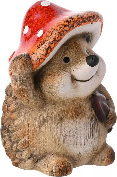 Actual product image Country Living Hedgehog With Toadstool Hat Ornament