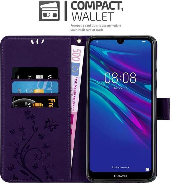 Produktbild Cadorabo Flower Book Cover (Huawei Y6 (2019))