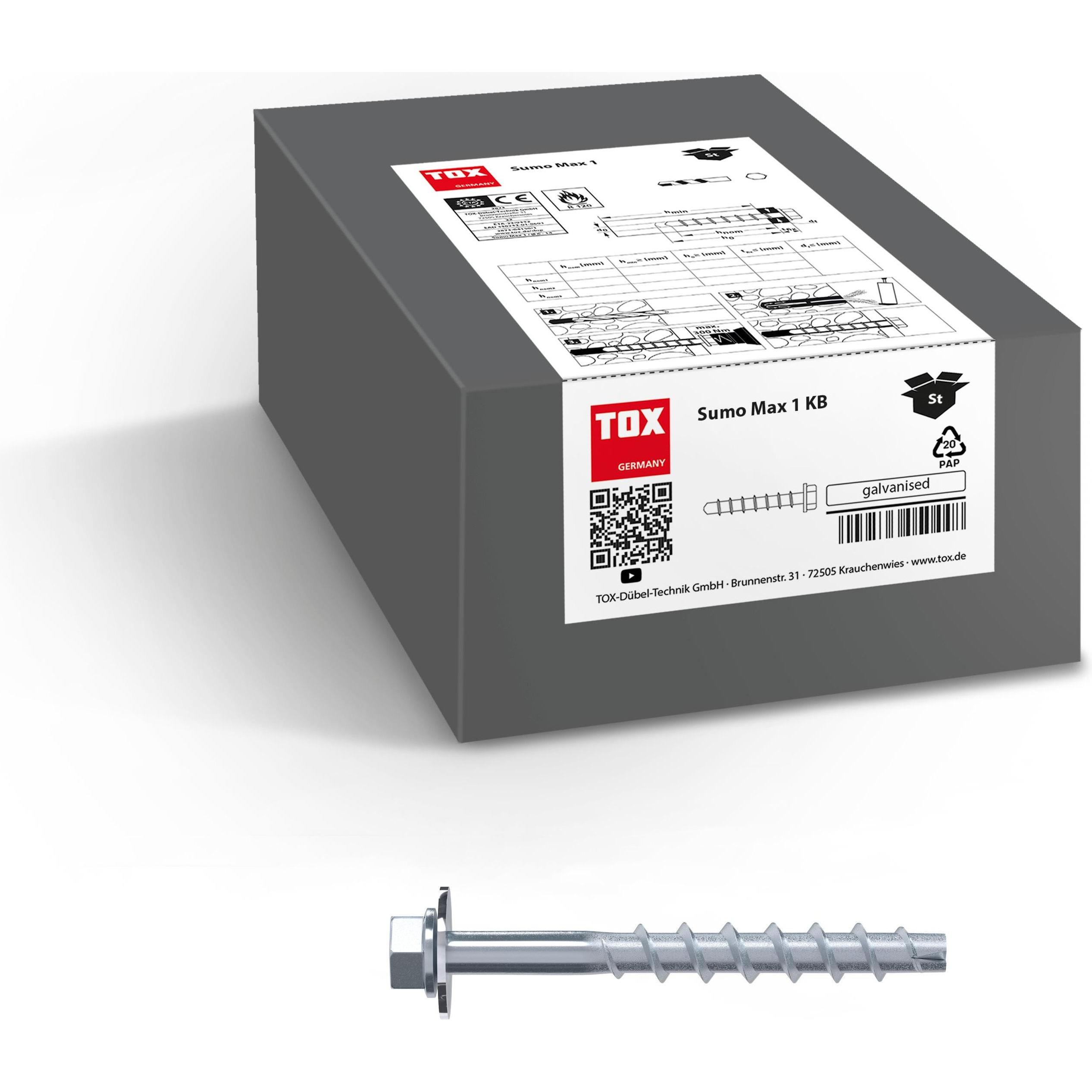 Thumbnail - Tox, Dübel, Schraubanker Sumo Max 1 KB-U M10x280 (25 Stk) (25 Stk.)