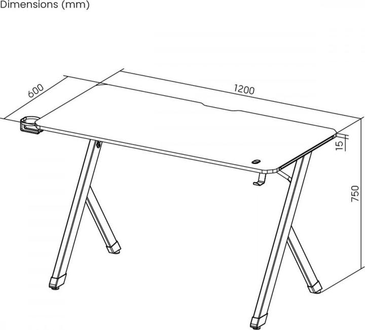 Image du produit NanoRS RS102 Gaming Desk