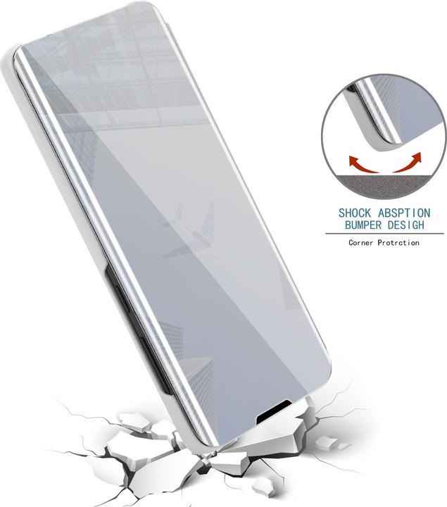 Immagine prodotto Cadorabo Copertina per specchietto retrovisore Smart View a libro (Samsung Galaxy A90 5G)