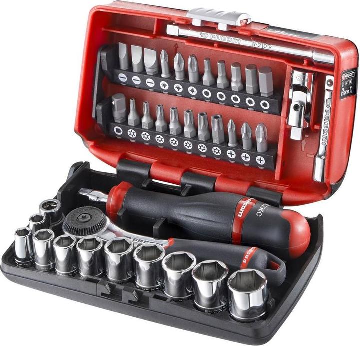 Actual product image Facom Socket wrench set metric 1/ (6 mm, 12 mm, 14 mm, 10 mm, 7 mm, 11 mm, 8 mm, 9 mm, 1/4", 13 mm)