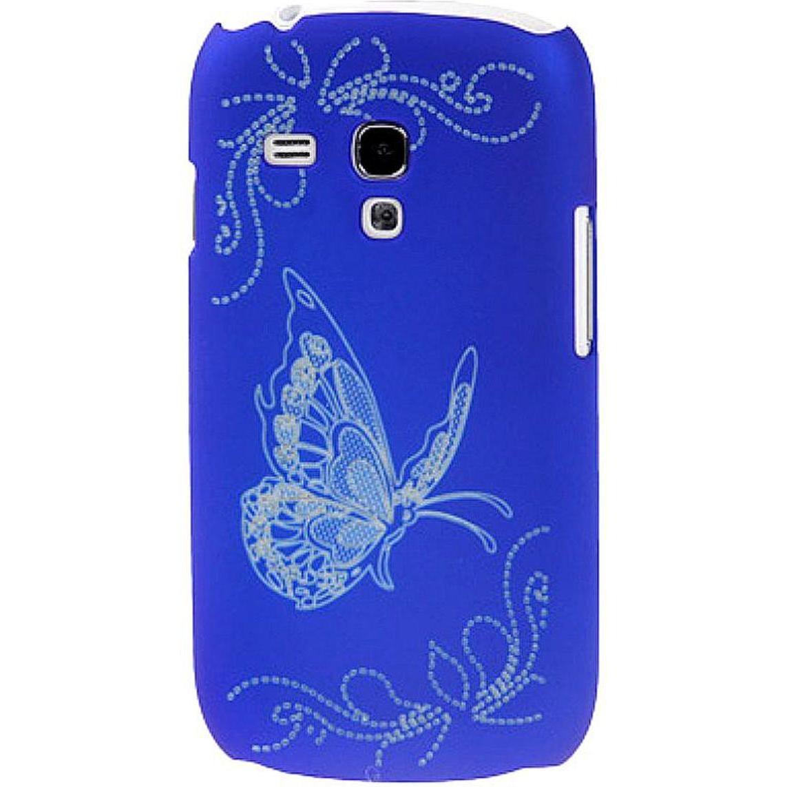 König Design Schutzhülle Hard Case Hülle für Handy Samsung Galaxy mini / i8190 / i8195 / i8200 blau (Samsung Galaxy Mini...