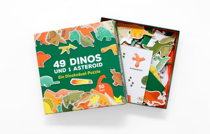 Actual product image 49 dinos and 1 asteroid (German)