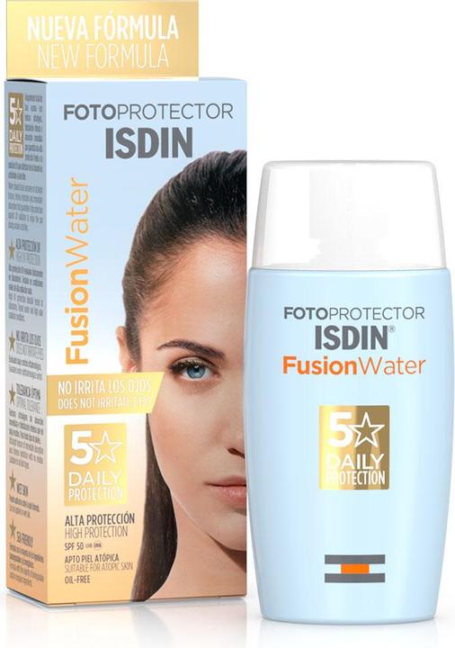 Actual product image Isdin Fotoprotector Fusion Water SPF 50 (Suntan cream, SPF 50, 50 ml)