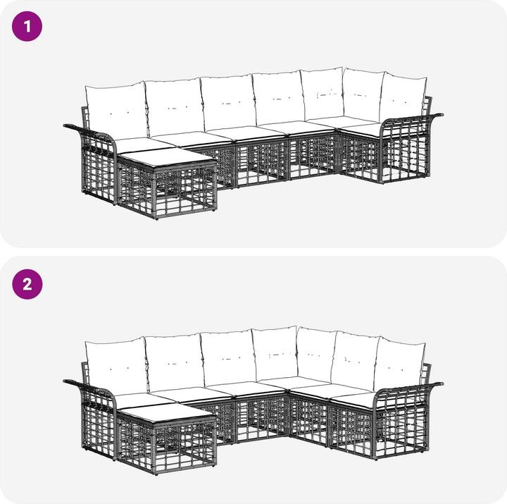 Produktbild vidaXL Outdoor-Sofagarnitur