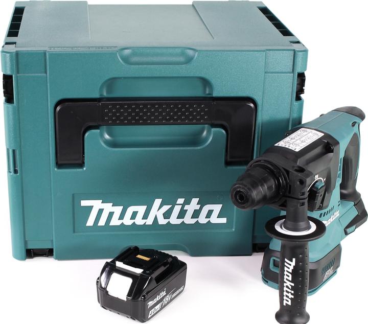 Actual product image Makita DHR 242 M1J Cordless hammer drill 18V 2,0J SDS-plus Brushless + 1x battery 4,0Ah + Makpac - without