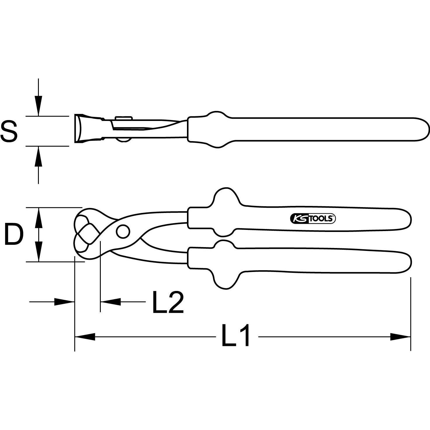 Thumbnail - KS Tools, Zange, 1000V Monierzange (250 mm)