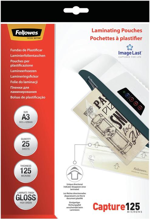 Produktbild Fellowes Capture 125 (A3, 25 Stück, 125 µm)