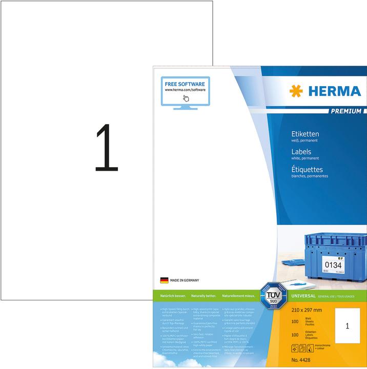 HERMA Etichette universali A4