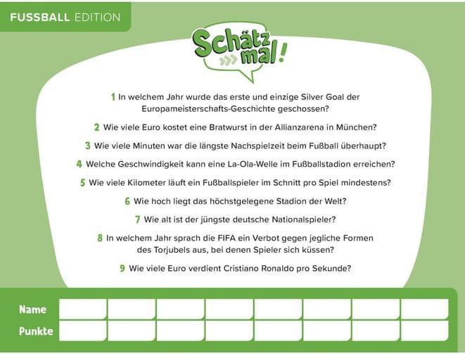Produktbild Schätz mal! Fussball Edition (Deutsch)