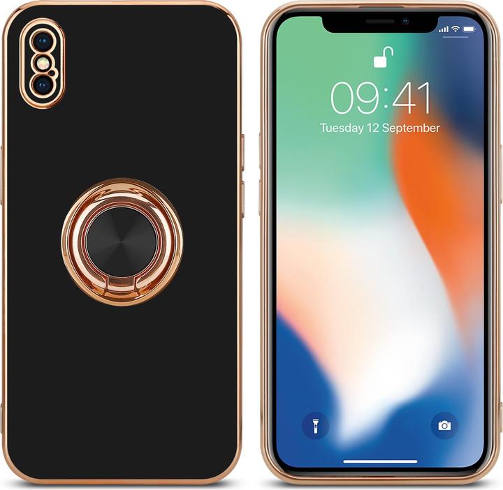 Actual product image Cadorabo Case for Apple iPhone XS MAX in TPU with camera protection and ring LM089 Style (Apple iPhone XS Max)