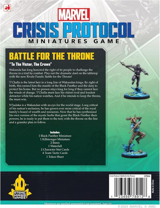 Actual product image Atomic Mass Games Marvel Crisis Protocol - Battle for the Throne