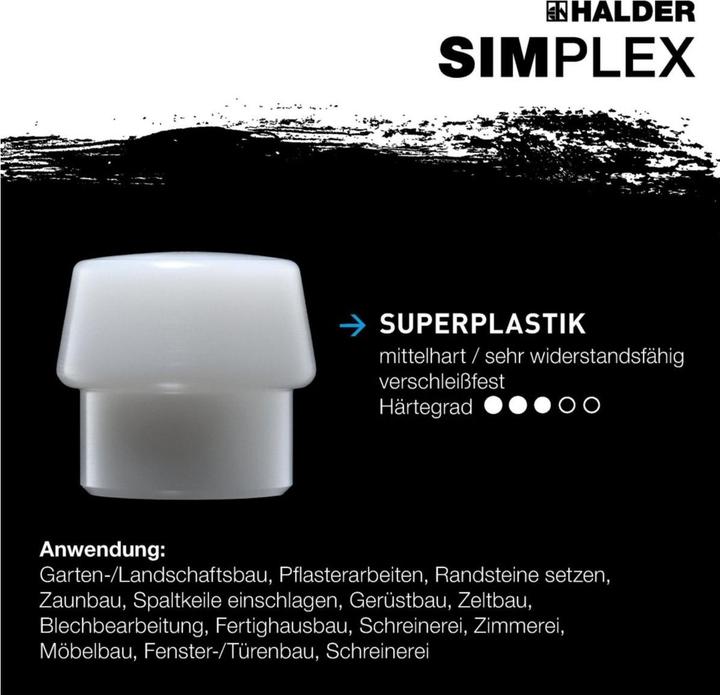 Immagine prodotto Halder Inserto per impatto per martello SIMPLEX soft-face, d.60, superplastica