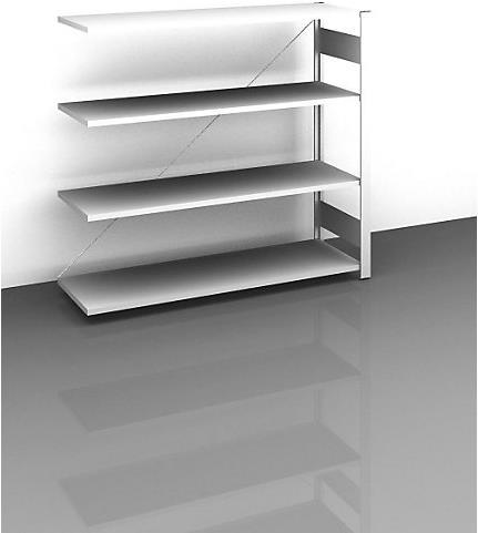 Actual product image Hofe Sideboard boltless shelf unit, light grey