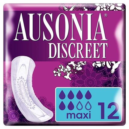 Actual product image Ausonia Discreet Maxi sanitary towels 12 pieces (Intimate washing lotion)