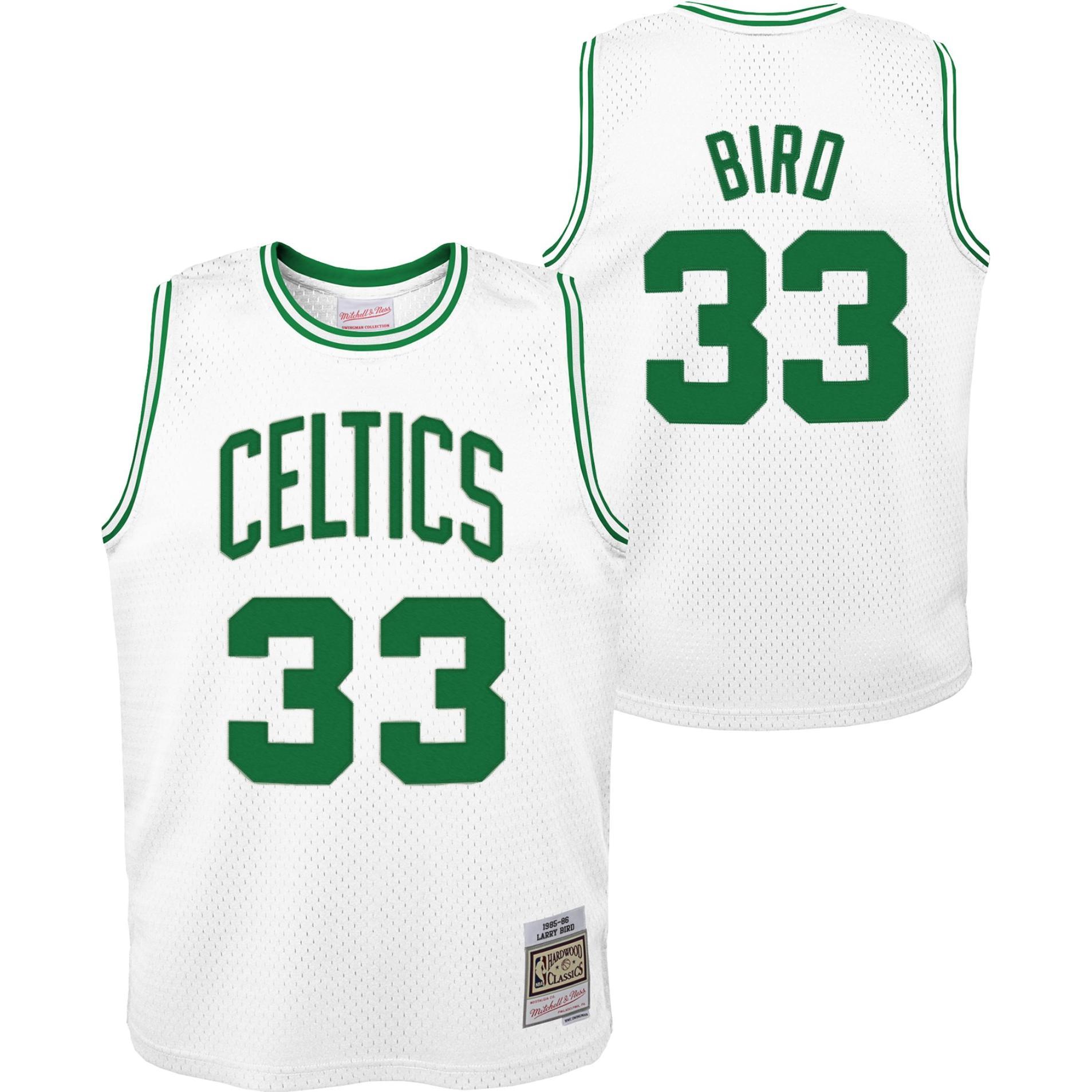 Thumbnail - Mitchell & Ness, Jungen, Shirt, Swingman Jersey Boston Celtics 8586 Larry Bird, Weiss, (170)