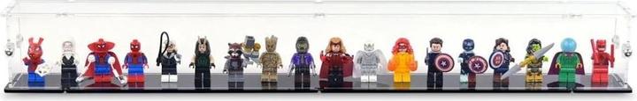 Immagine prodotto iDisplayit Displayin acrilico per 18 minifigure LEGO® (con base nera e borchie)