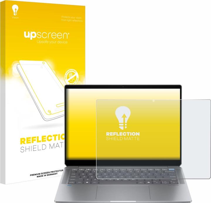 Actual product image upscreen Protective film Screen protector Matt anti-reflective film (14")