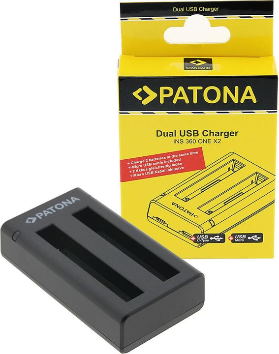 Immagine prodotto Patona Carica g. Doppia USB Insta 360 ONE X2 (Caricatore)