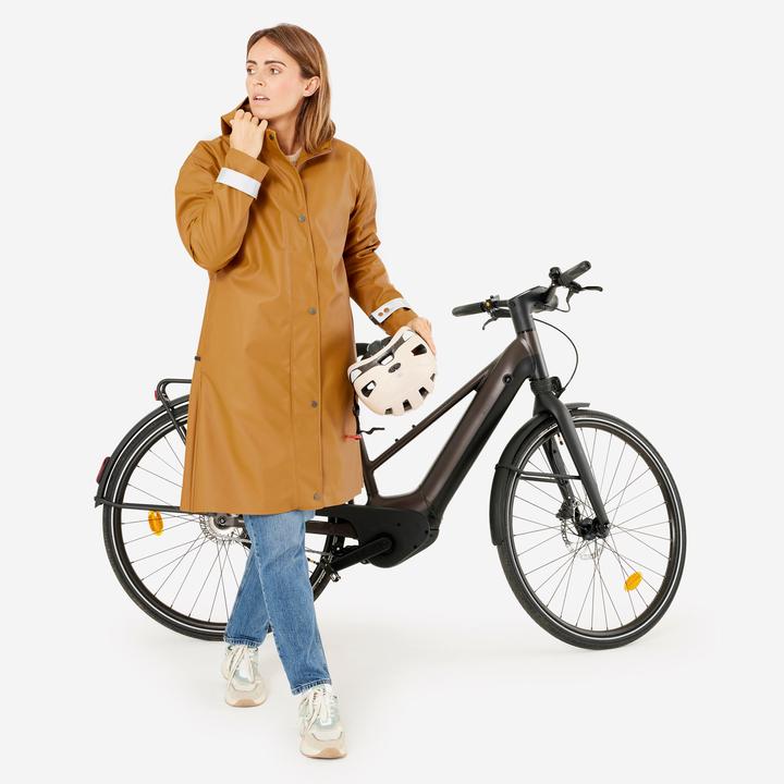 Image du produit Btwin Parka vélo City 540 imperméable unisexe jaune (XL)