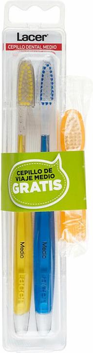 Produktbild Lacer Medium Double Brush Reisebürste (Mittel, 2 x)