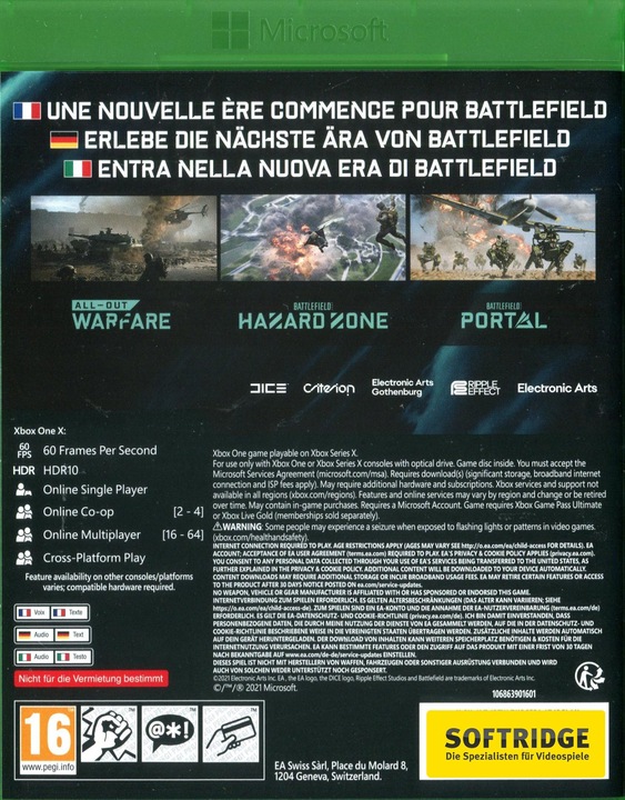 Produktbild EA Games Battlefield 2042 (Xbox One X, Xbox Series X, DE, FR, IT)