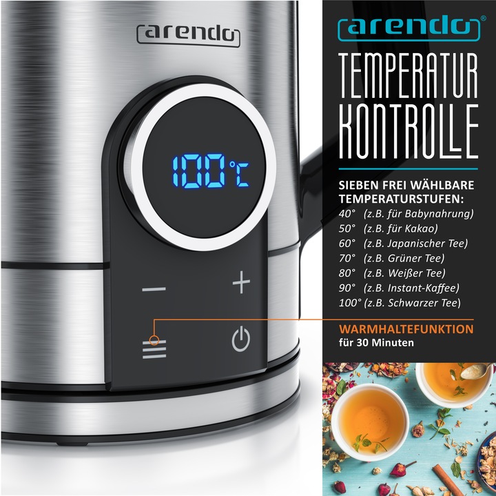 Actual product image Arendo Kettle (1.70 l)