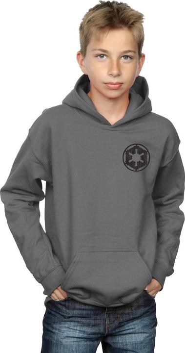 Image du produit Star Wars - Sweat à capuche THE MANDALORIAN GALACTIC EMPIRE INSIGNIA BREAST PRINT - Garçon (152, 158)